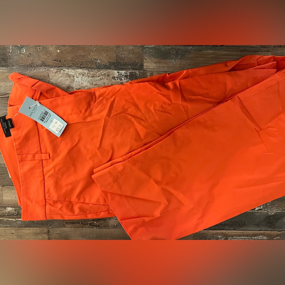 Nwt Ann Taylor 2p orange ankle pants